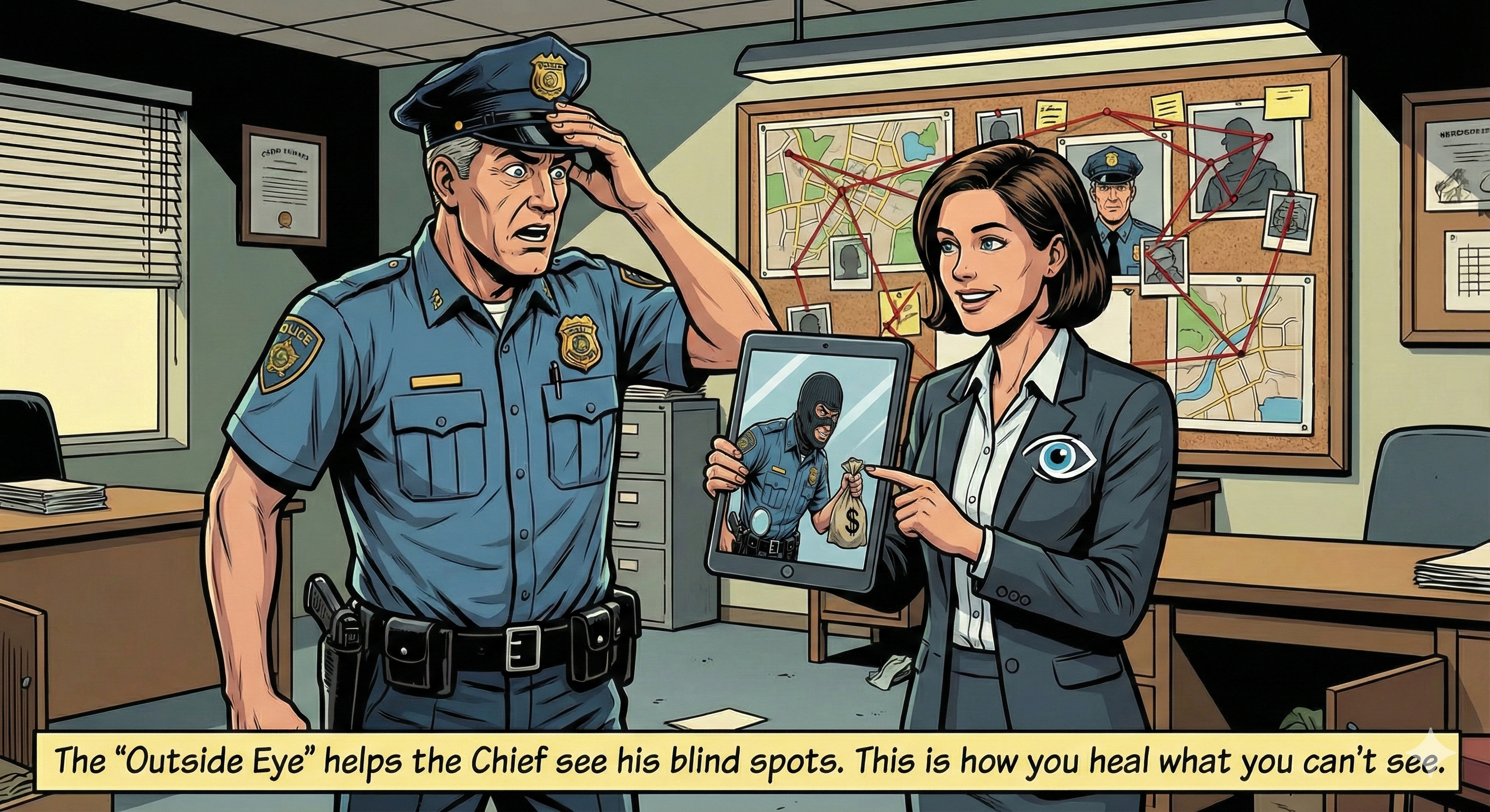 The Outside Eye helps the Chief see his blind spots